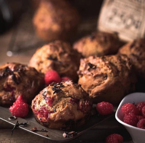 Chai Raspberry Muffins