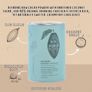 200g Nib + Noble Organic Drinking Chocolate 40% Cacao