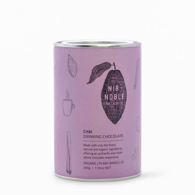 200g Nib + Noble Organic Chai Drinking Chocolate