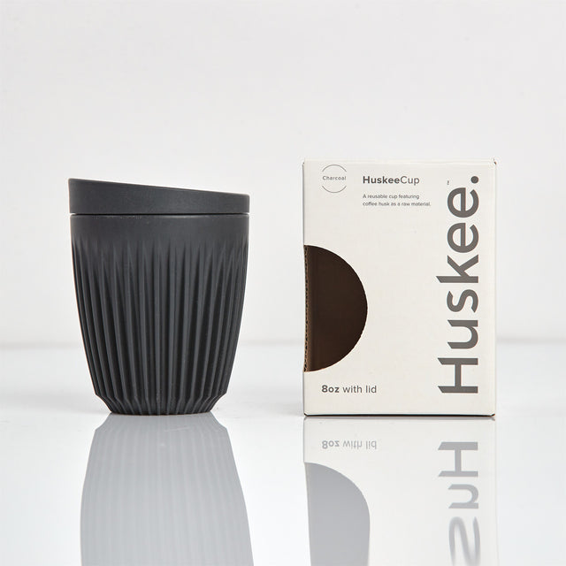 Huskee Cup with Lid - 8oz Charcoal Tone