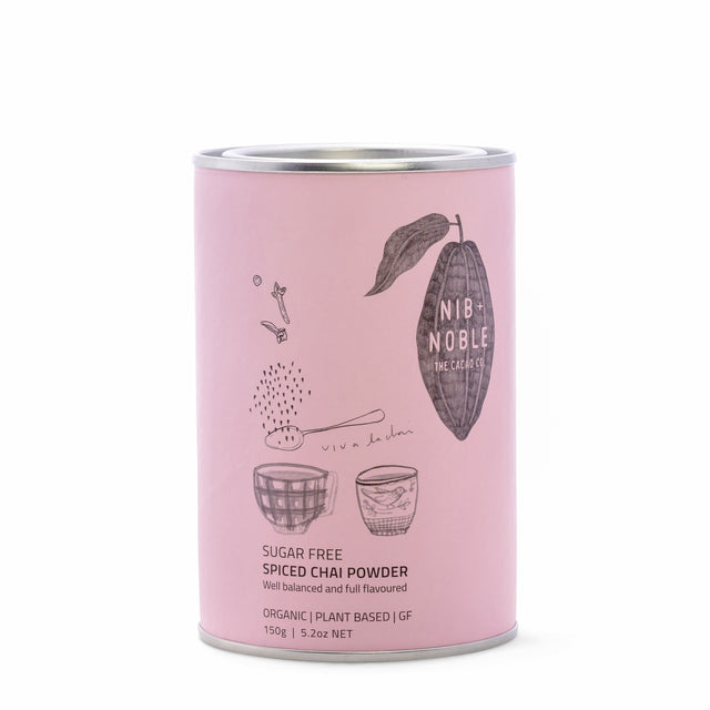 150g Nib + Noble Organic Sugar Free Spiced Chai Powder