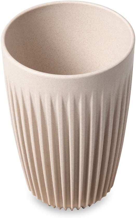 Huskee Cup with Lid - 12oz Natural Tone